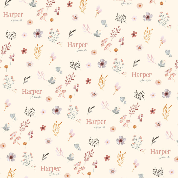 Harper Jane Floral Personalized Baby Products Collection from A Great Baby