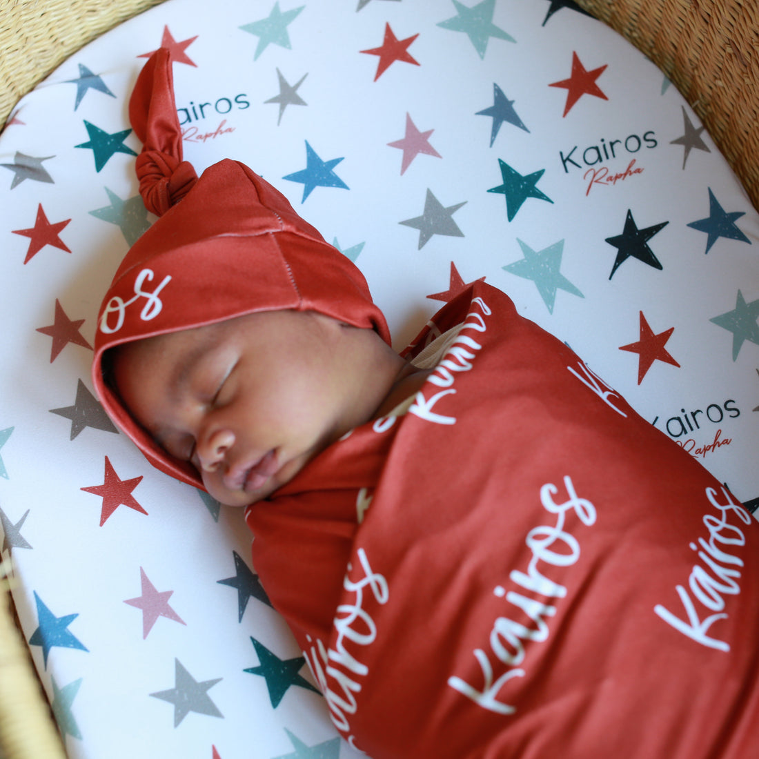 Carter Rusty Nail Stretchy Swaddle