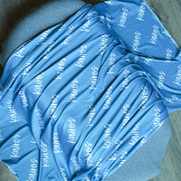 Carter Smokey Blue Stretchy Swaddle
