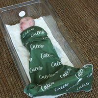 Carter Olive Army Stretchy Swaddle