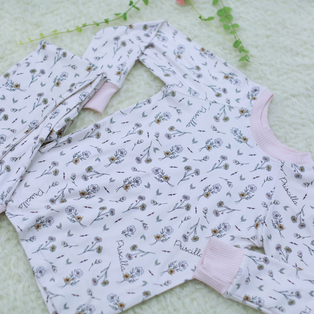 Emersynn Pajamas  - Short or Long Sleeve (3 months to kids 14)