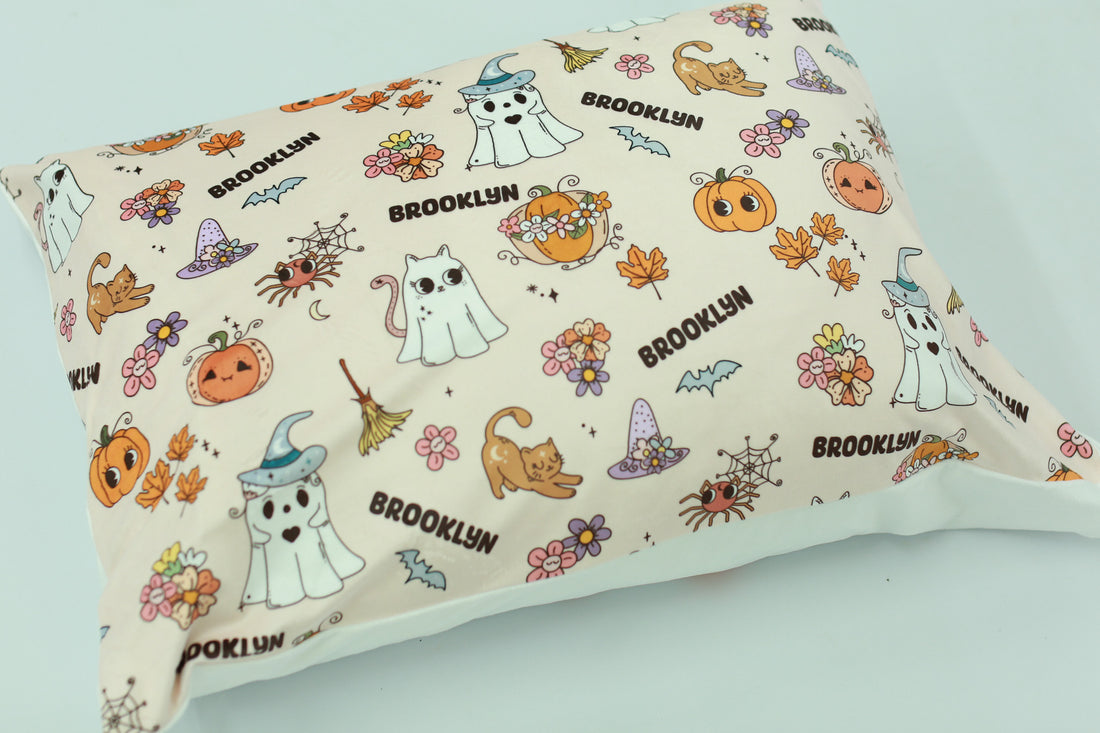 Halloween Treat Bag  Personalized Minky Pillowcase for Kids