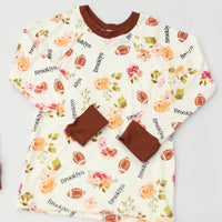Football Pajamas Size 3T-12 (Boy and Girl Options)