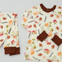 Football Pajamas Size 3T-12 (Boy and Girl Options)