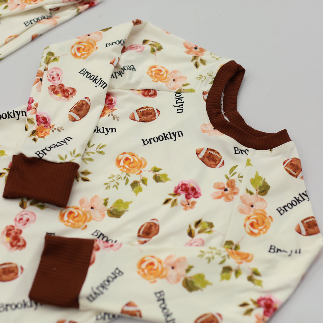 Football Pajamas Size 3T-12 (Boy and Girl Options)