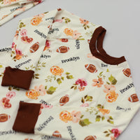 Football Pajamas Size 3T-12 (Boy and Girl Options)