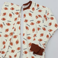 Football Pajamas Size 3T-12 (Boy and Girl Options)
