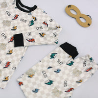 Lightning Bolt Pajamas - Short or Long Sleeve (3 months to kids 14)
