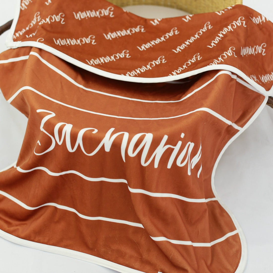 Personalized Baby Blanket Carter Rusty Nail