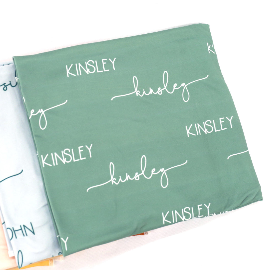 Stretchy Baby Swaddle - Personalized Solid Color Blanket | Soft, Breathable Wrap