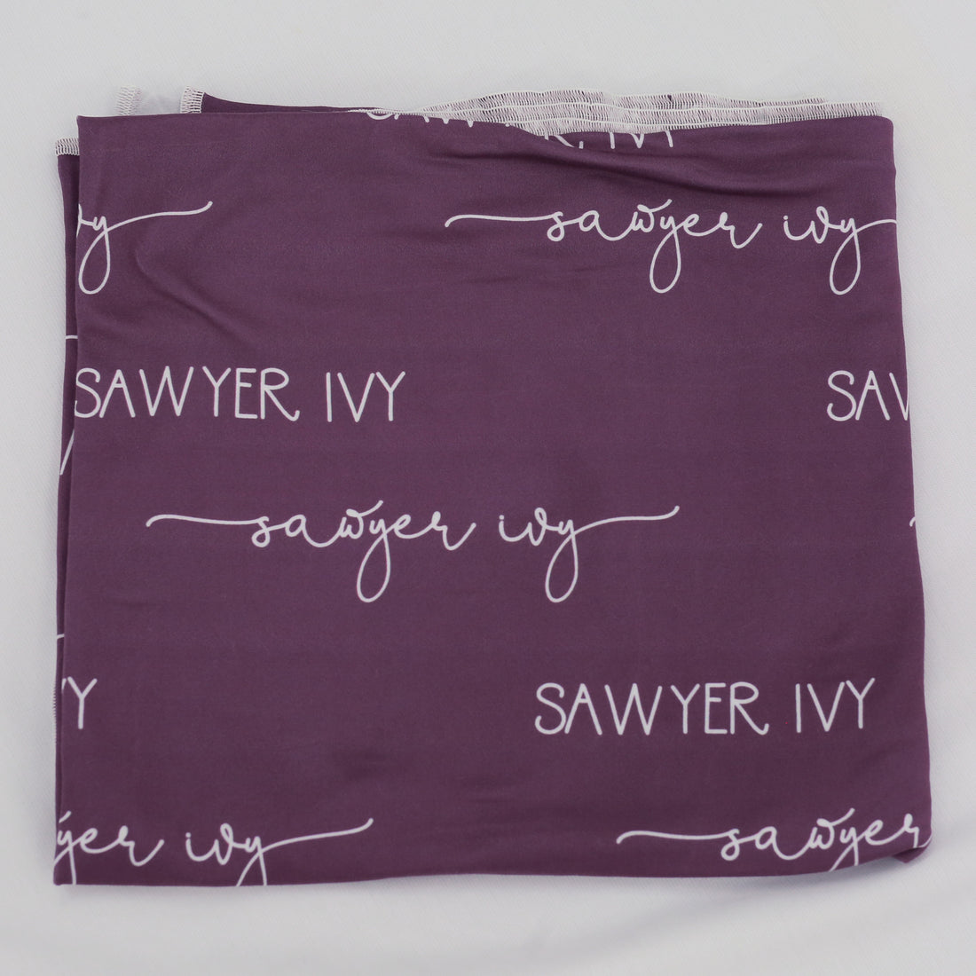 Stretchy Baby Swaddle - Personalized Solid Color Blanket | Soft, Breathable Wrap