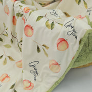 Georgia Peach Newborn Personalized Baby Deluxe Blanket