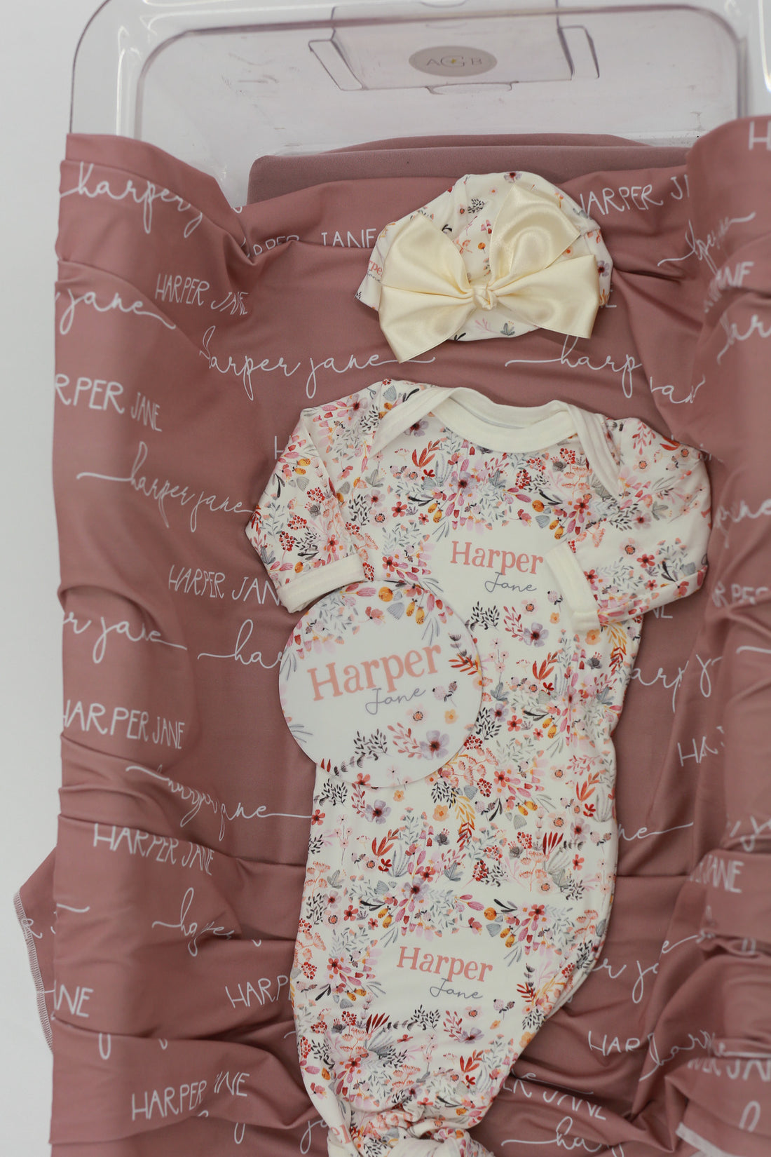 Harper Jane Knotted Baby Gown