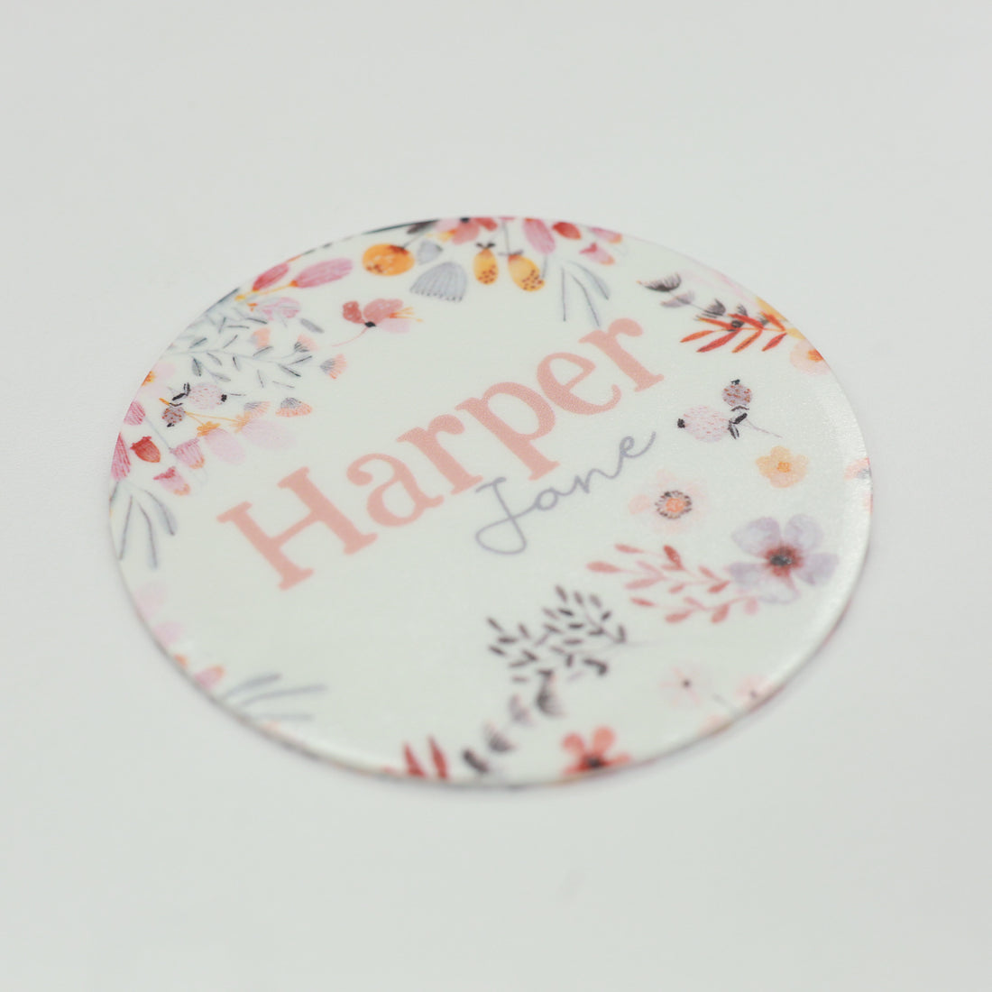 Harper Jane Round Announcement Disk