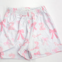 Heirloom Bows Pink Birthday Girl Pajamas - Short or Long Sleeve (3 months to kids 14)