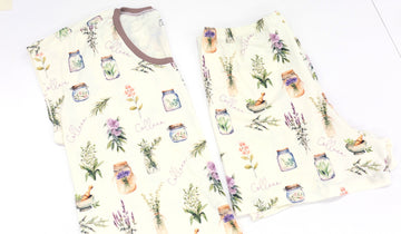 Herbal Apothecary Print Pajamas for Mom | Unique Mother's Day Gift