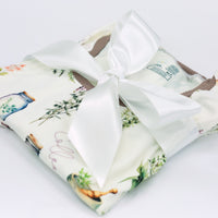 Herbal Apothecary Pajamas – Women's Sleepwear with Floral Print & Pink Trim