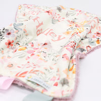 Harper Jane Pink Floral Minky Lovie | Baby Girl Security Blanket