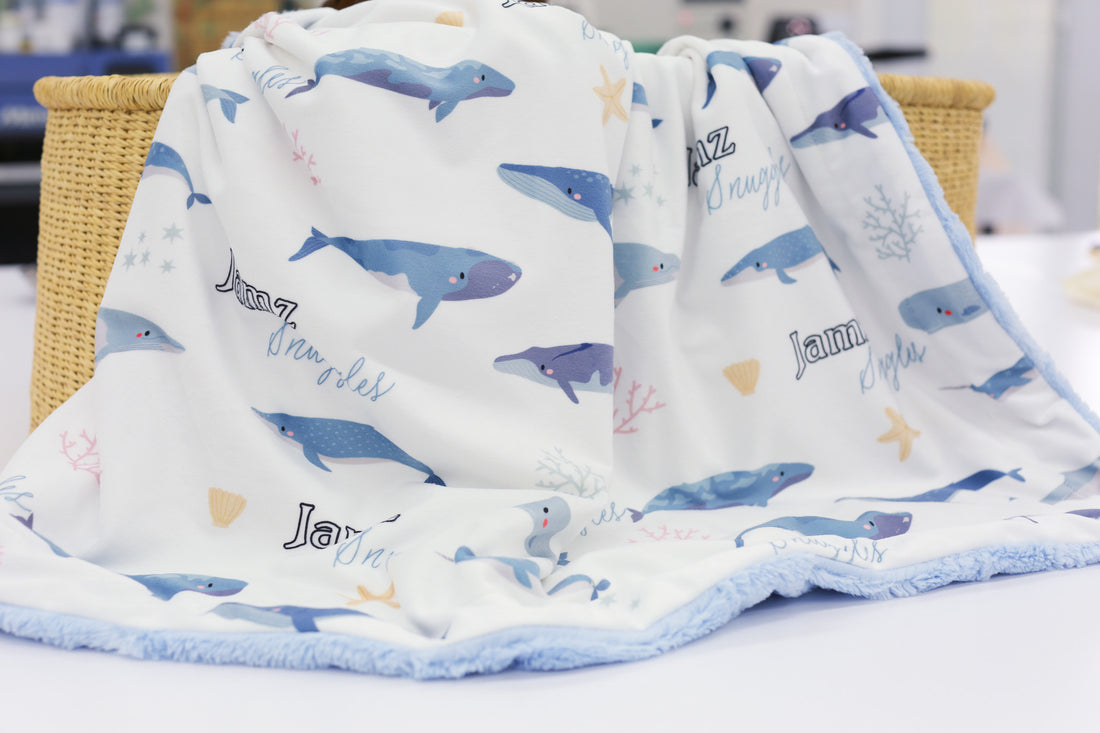 Whales Baby Deluxe Blanket