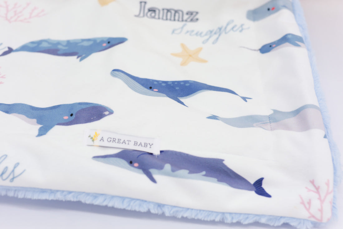 Whales Baby Deluxe Blanket