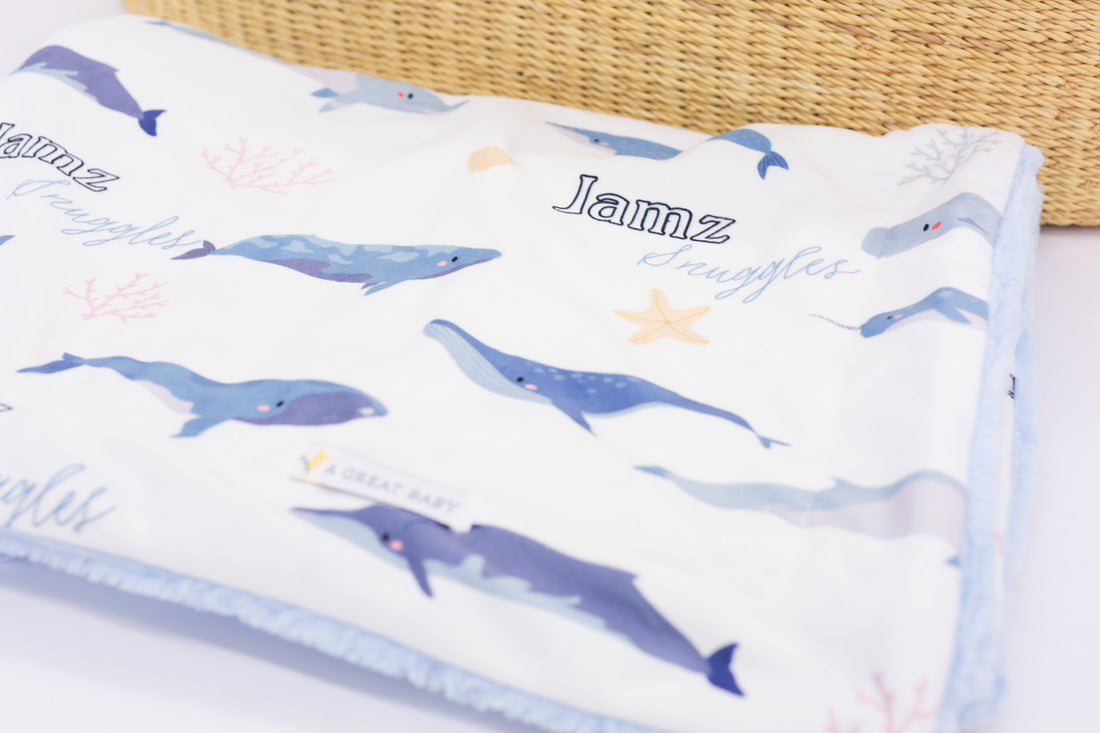 Whales Baby Deluxe Blanket