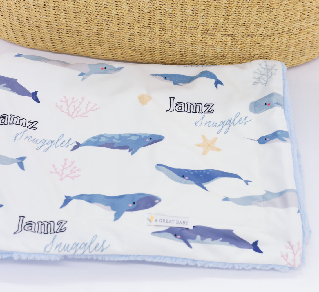Whales Baby Deluxe Blanket