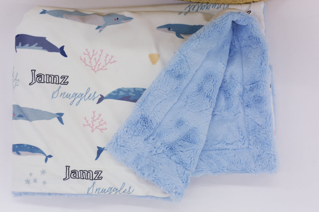 Whales Baby Deluxe Blanket