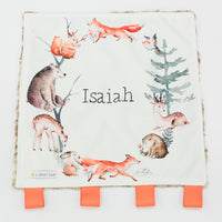 James' Forest Baby Security Blanket | Personalized Minky Lovie