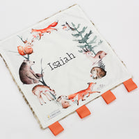 James' Forest Baby Security Blanket | Personalized Minky Lovie