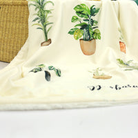 Green Thumb Mom Blanket –Plant Lover  Personalized Cozy Snuggle Throw with Custom Name