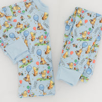 Personalized Winnie the Pooh Birthday Pajamas - Cute Kids PJ's with Vintage Print