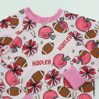 Cheerleader Print Personalized Pajamas for Girls, Fun & Comfy Outfit