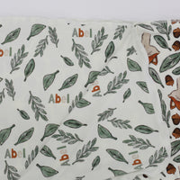 Stretchy Swaddle Blanket | Personalized Fox Baby Blanket With Name - Soft, Breathable Wrap