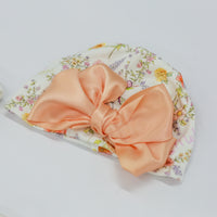 Baby Gift Set – Personalized Knotted Baby Gown & Floral Swaddle with Headband