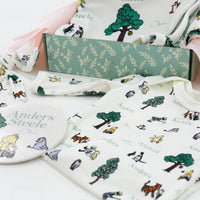 Winnie The Pooh Baby Set – Personalized Baby Take Home Set with Swaddle Blanket & Knit Hat