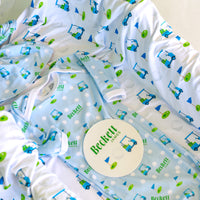 Baby Boy Golf Set | Machine Washable Gown, Soft Swaddle & Hospital Going Home Set for Newborns