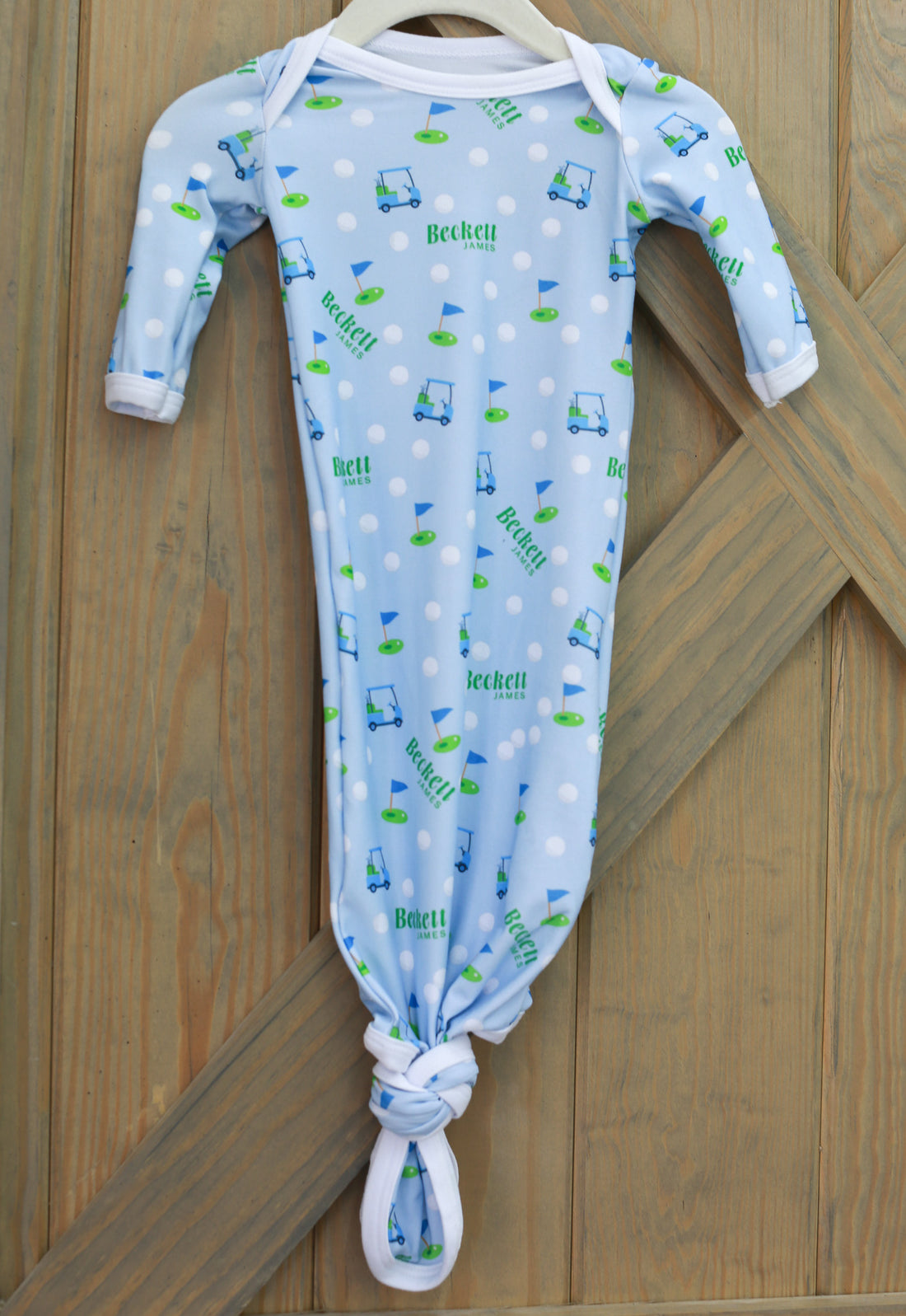 Baby Boy Golf Set | Machine Washable Gown, Soft Swaddle & Hospital Going Home Set for Newborns