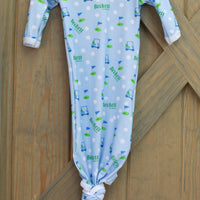 Baby Boy Golf Set | Machine Washable Gown, Soft Swaddle & Hospital Going Home Set for Newborns