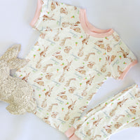 Personalized Easter Pajamas - Soft Jersey Kids Sleepwear With Bunny Print