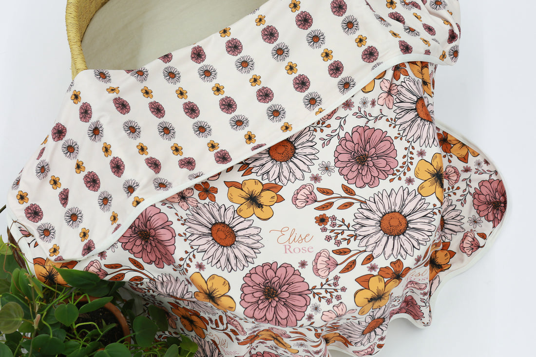 Courtney Floral Stretchy Swaddle