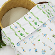 Peter Rabbit Baby Swaddle – Personalized Name Blanket