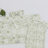 Baby Girl Knotted Gown - Floral Baby Dress Soft Cotton Infant Sleepwear Floral Toile