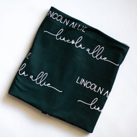 Stretchy Baby Swaddle - Personalized Solid Color Blanket | Soft, Breathable Wrap