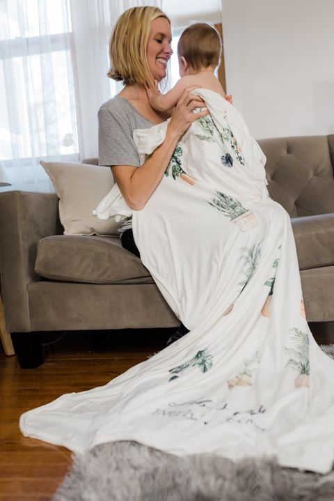 Green Thumb Mom Blanket –Plant Lover  Personalized Cozy Snuggle Throw with Custom Name