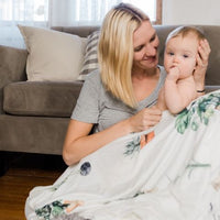 Green Thumb Mom Blanket –Plant Lover  Personalized Cozy Snuggle Throw with Custom Name