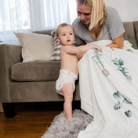 Green Thumb Mom Blanket –Plant Lover  Personalized Cozy Snuggle Throw with Custom Name