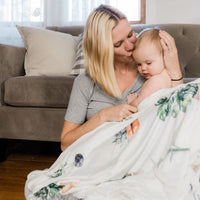 Green Thumb Mom Blanket –Plant Lover  Personalized Cozy Snuggle Throw with Custom Name