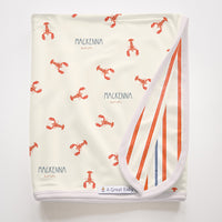 Personalized Baby Blanket | Little Lobster Take Me Home Set – Newborn Gown & Swaddle