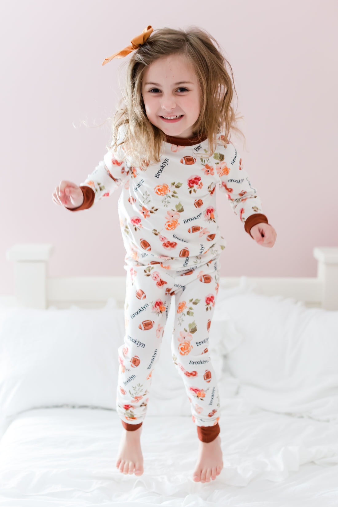 Football Pajamas Size 3T-12 (Boy and Girl Options)