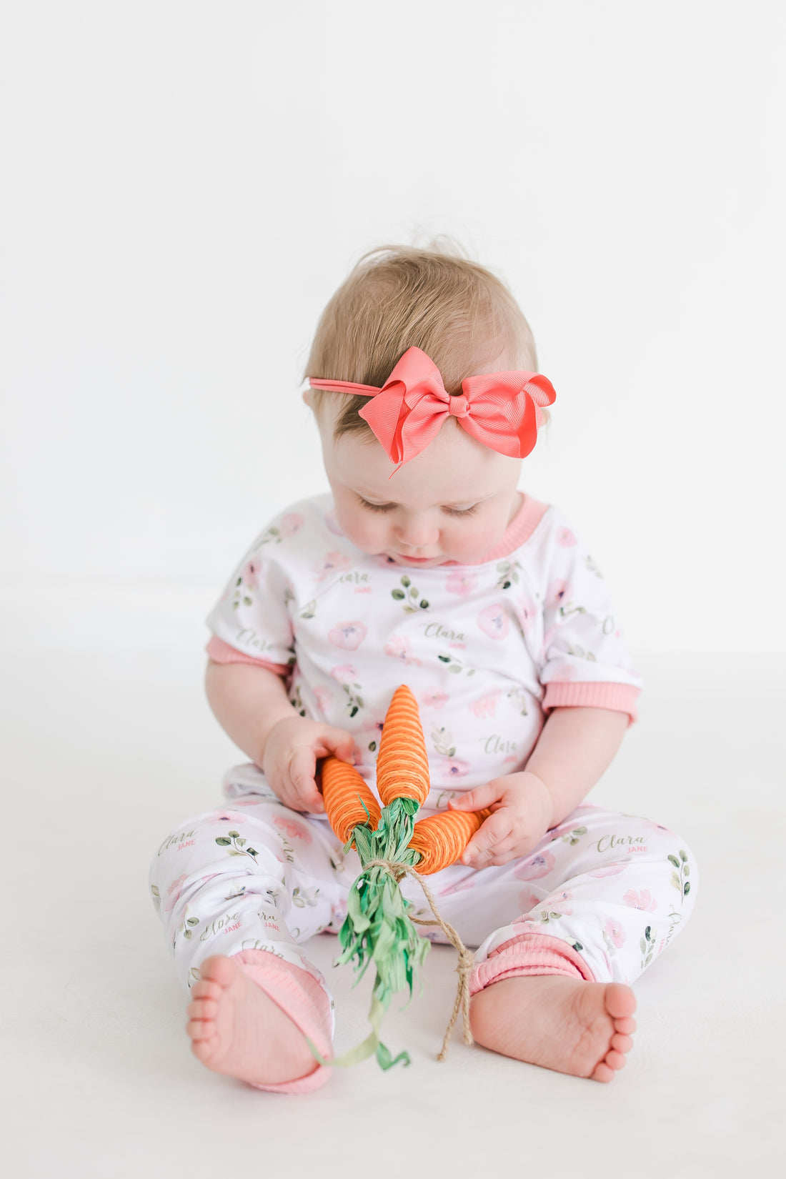 Abigail Floral Pajamas - Short or Long Sleeve (3 months to kids 14)